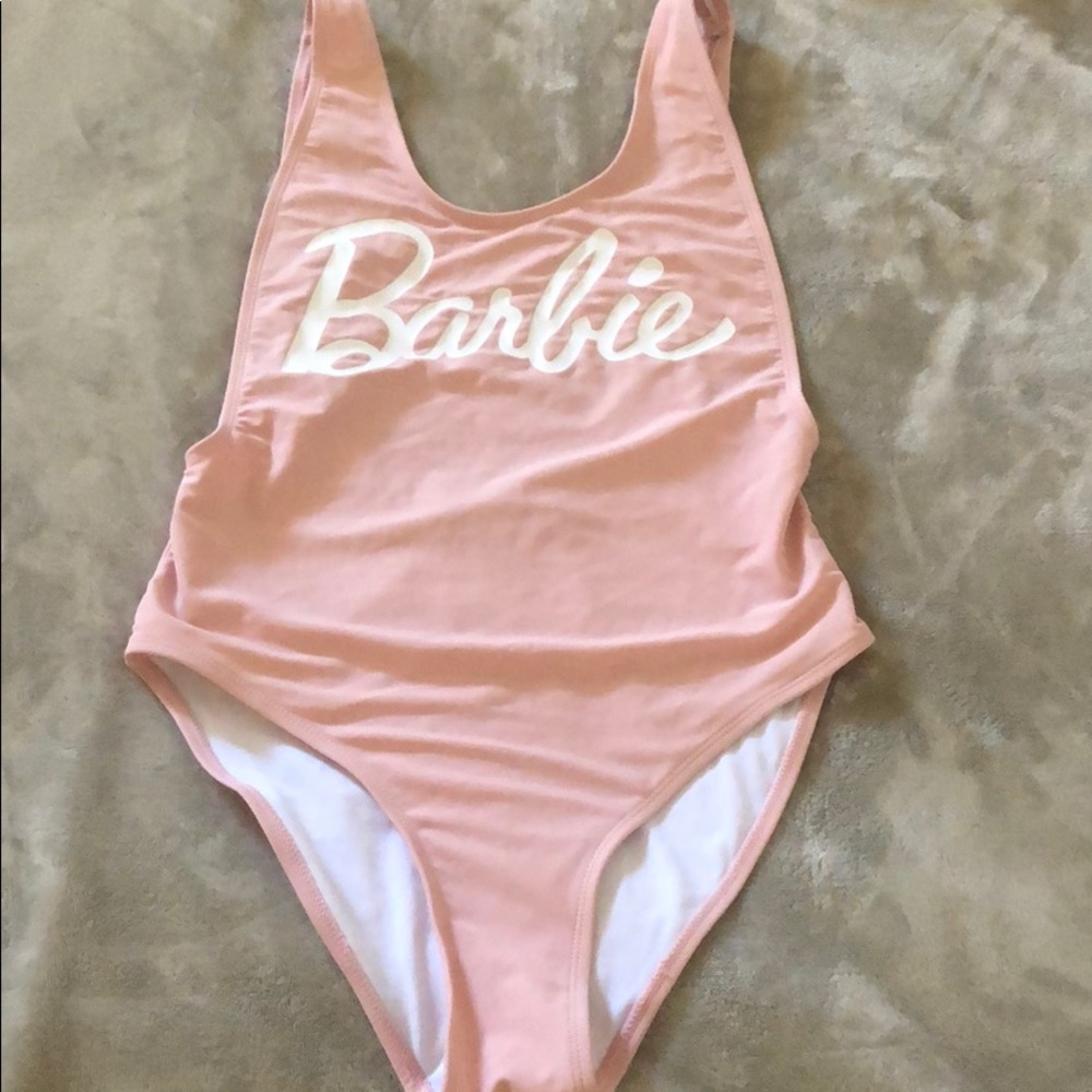 Missguided one piece Barbie swimsuit